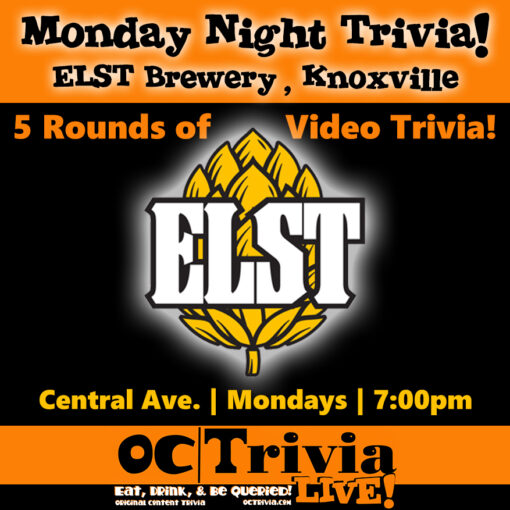 knoxville triviia, trivia in knoxville, monday trivia in knoxville, monday night trivia knoxville